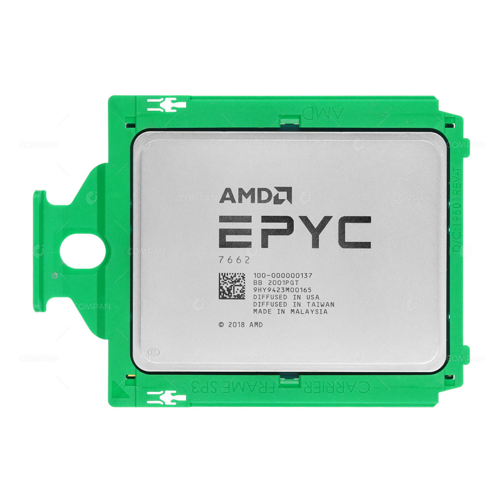 100-000000137  AMD EPYC 7662 2.00GHZ 64-CORE 256MB L3 CACHE 225W SOCKET SP3